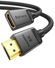 Silkland 8K HDMI Extension Cable 3.3FT HDMI Extender 2.1, 8K@60Hz 4K@120Hz