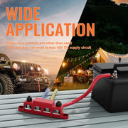 Joinfworld Bus Bar 12V 250A Power Distribution Block 4 x 3/8" Studs Marine Bus Bar 12 Volt Battery Busbar Terminal Block for Automotive, Car, Boat, Solar Wiring - Negative&Positive