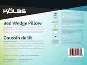Kolbs Bed Wedge Pillow for Sleep Apnea, FSA Eligible Acid Reflux, and Back Pain Relief, with Chic Jacquard Cover - Headboard Wedges for Sleeping (Standard Width 7.5" Height)