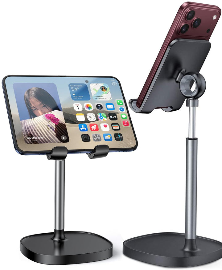 LISEN Cell Phone Stand Phone Holder for Desk, Office Decor Gadgets for Men | Office Gifts for Women, iPhone Stand, Gadgets for Men, Office Decor, Gaming Desk Accessories for Samsung Fold 8, Switch, iPad