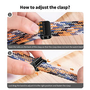 Magnetic Braided Sport Loop Compatible with Apple Watch Bands for Women Men | 38mm 40mm 41mm 42mm 44mm 45mm 46mm 49mm,Stretchy Breathable Nylon Strap for iWatch Series 12 11 10 9 8 7 6 5 4 3 2 1 SE Ultra