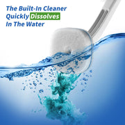 oshang Disposable Toilet Brush - Toilet Bowl Cleaner, Toilet Cleaning Supplies, Toilet Brush with Holder, 14 Refills for Deep Cleaning and Hygienic Bathroom Maintenance