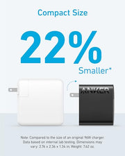 Anker Laptop Charger, Compact Foldable 100W USB C Charger with 5FT Cable | High-Speed for MacBook Pro/Air, Samsung Galaxy, iPhone 18 Pro/17/16, iPad Pro, and More